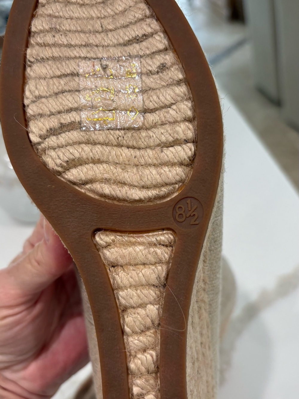 J. Crew Champagne Metallic Espadrille Wedge Pumps - Picture 4 of 4